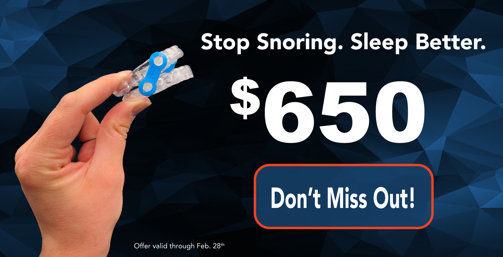 Stop Snoring. Sleep Better